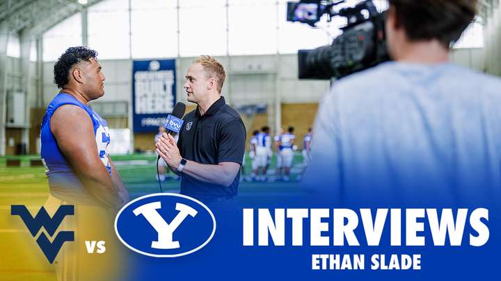 BYU vs West Virginia: Ethan Slade Postgame Interview