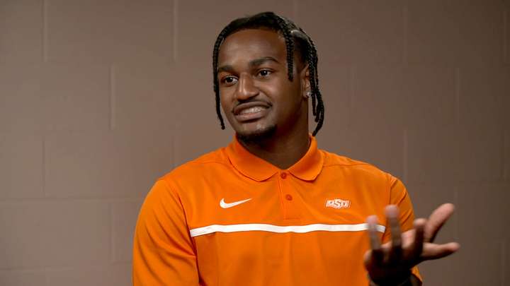 John-Michael Wright at the 2023 Big 12 Media Days