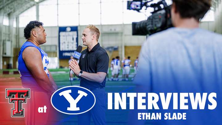 BYU vs Texas Tech: Ethan Slade Postgame Interview