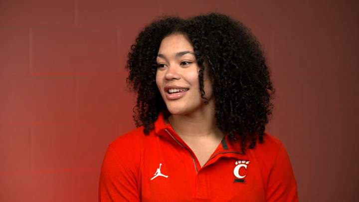 Jillian Hayes at the 2023 Big 12 Media Days
