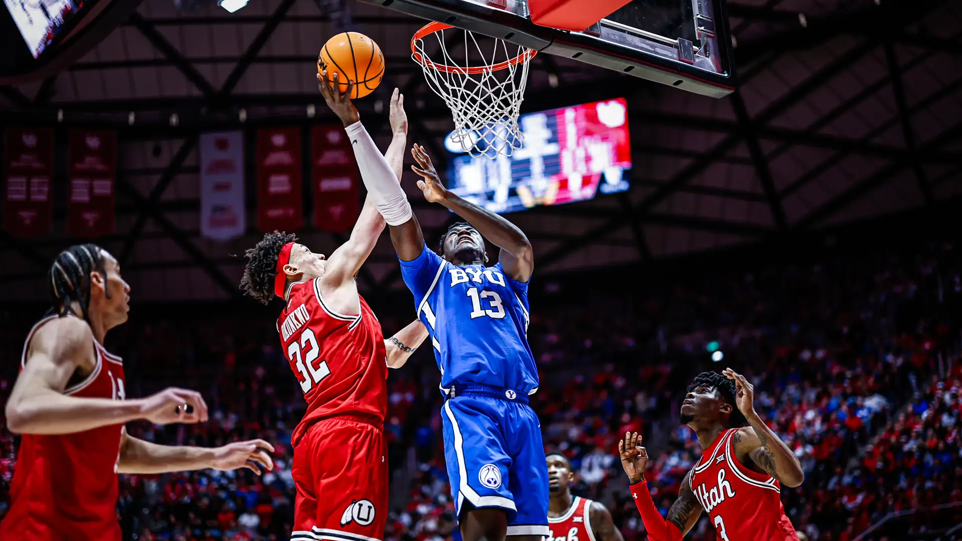 BYU Basketball wins in SLC!